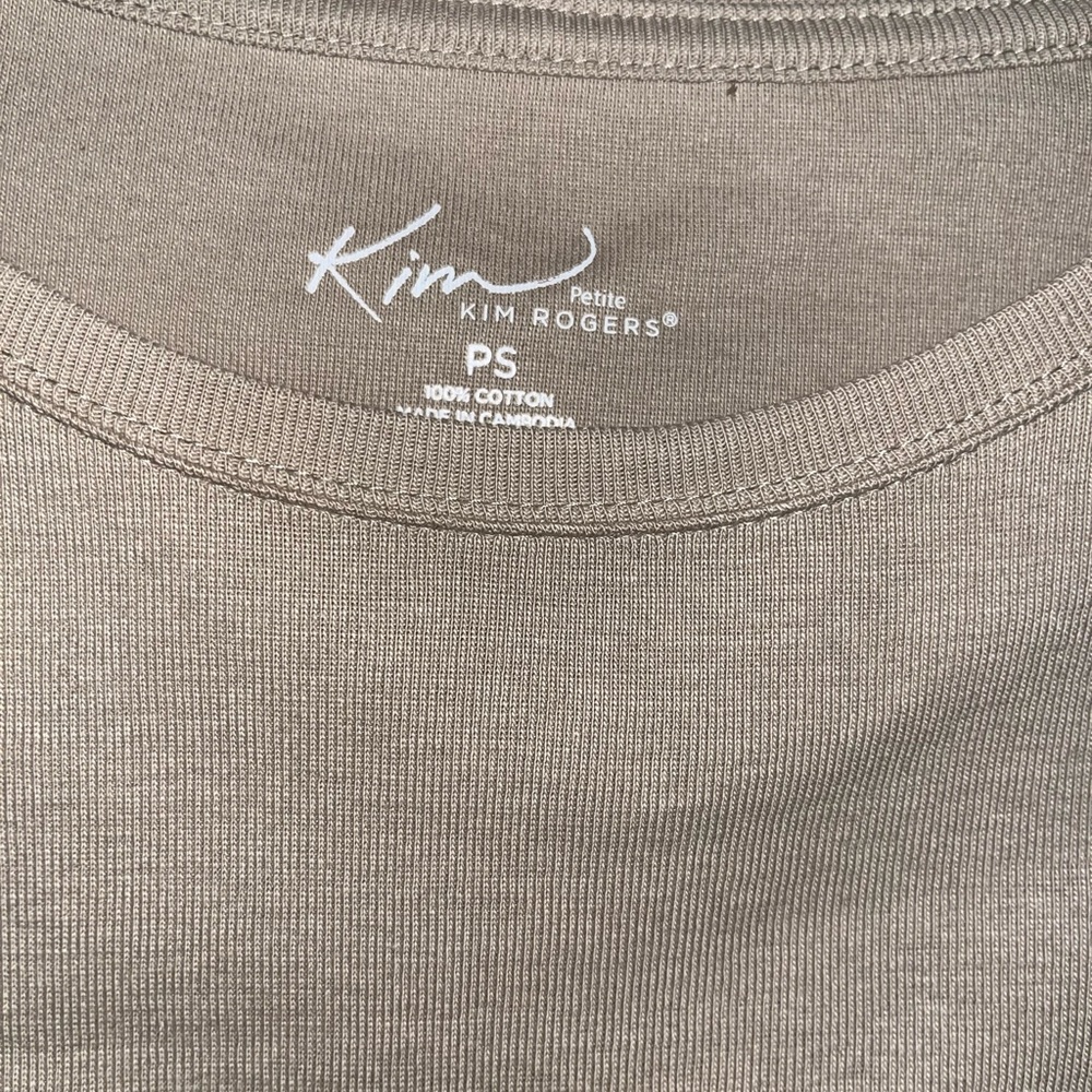 NWT, Kim Rogers Animal Print Top, Size Petite Small - Picture 5 of 5